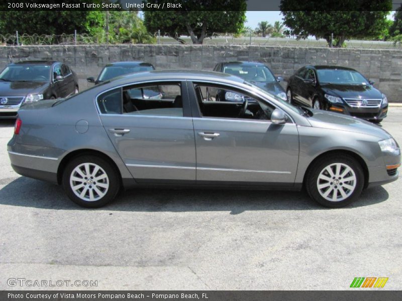 United Gray / Black 2008 Volkswagen Passat Turbo Sedan