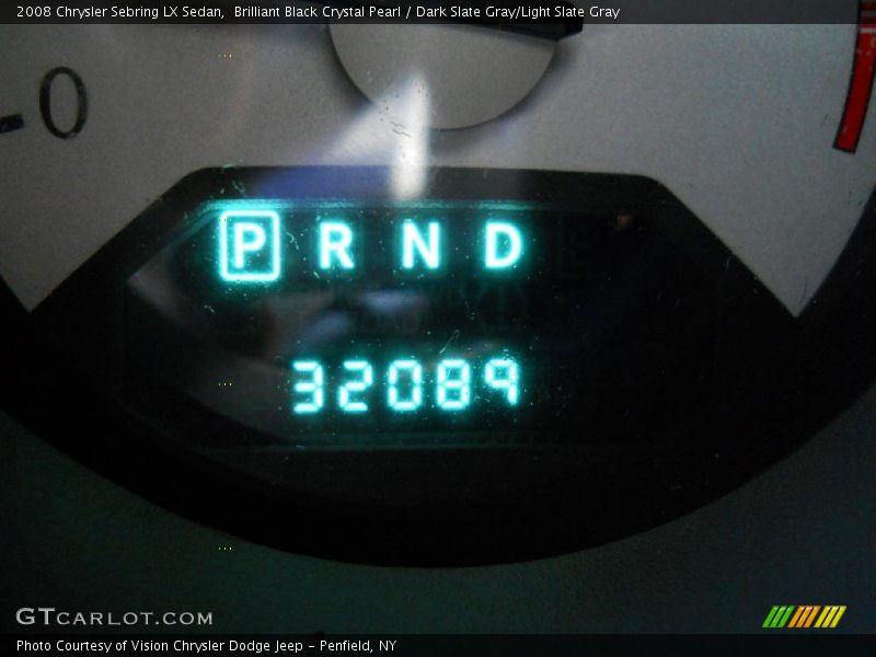 Brilliant Black Crystal Pearl / Dark Slate Gray/Light Slate Gray 2008 Chrysler Sebring LX Sedan