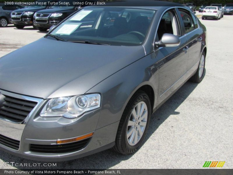 United Gray / Black 2008 Volkswagen Passat Turbo Sedan