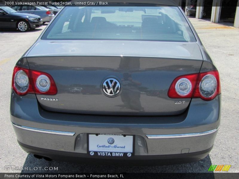 United Gray / Black 2008 Volkswagen Passat Turbo Sedan