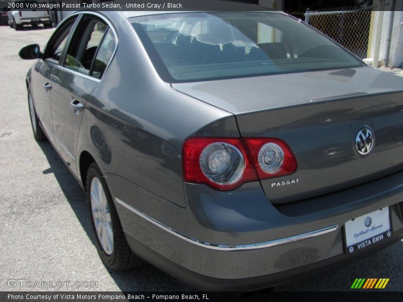 United Gray / Black 2008 Volkswagen Passat Turbo Sedan