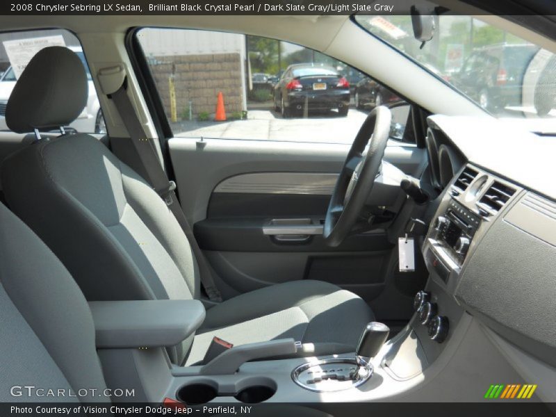 Brilliant Black Crystal Pearl / Dark Slate Gray/Light Slate Gray 2008 Chrysler Sebring LX Sedan