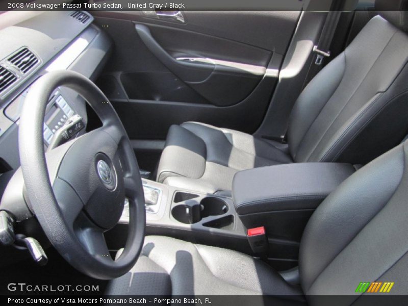 United Gray / Black 2008 Volkswagen Passat Turbo Sedan