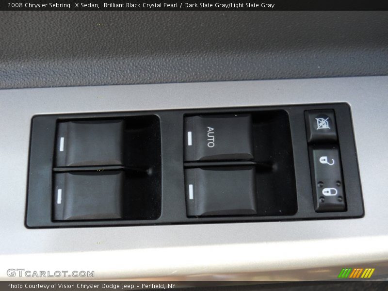 Brilliant Black Crystal Pearl / Dark Slate Gray/Light Slate Gray 2008 Chrysler Sebring LX Sedan