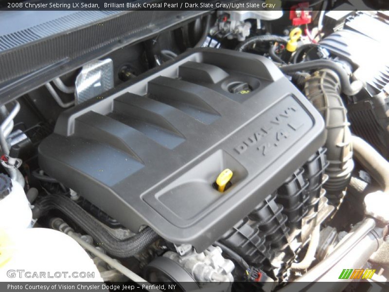 Brilliant Black Crystal Pearl / Dark Slate Gray/Light Slate Gray 2008 Chrysler Sebring LX Sedan