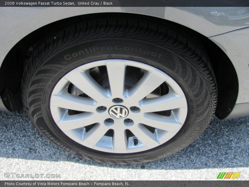 United Gray / Black 2008 Volkswagen Passat Turbo Sedan