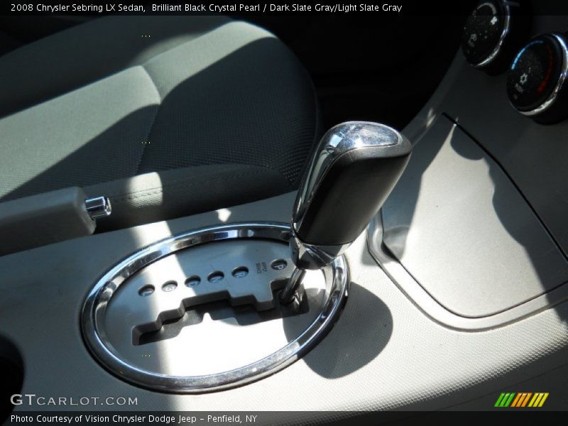 Brilliant Black Crystal Pearl / Dark Slate Gray/Light Slate Gray 2008 Chrysler Sebring LX Sedan