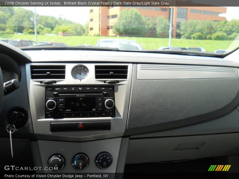 Brilliant Black Crystal Pearl / Dark Slate Gray/Light Slate Gray 2008 Chrysler Sebring LX Sedan