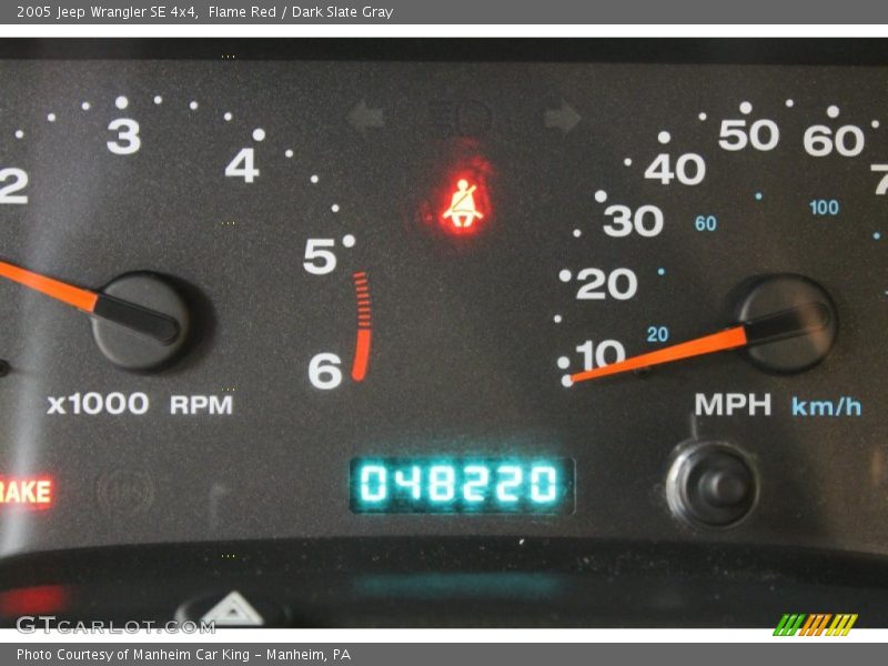 Flame Red / Dark Slate Gray 2005 Jeep Wrangler SE 4x4