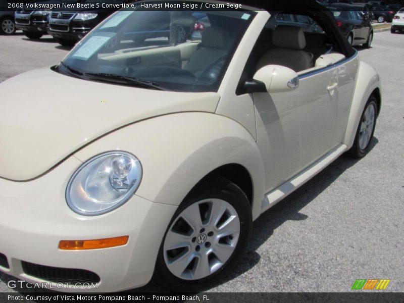 Harvest Moon Beige / Cream Beige 2008 Volkswagen New Beetle S Convertible