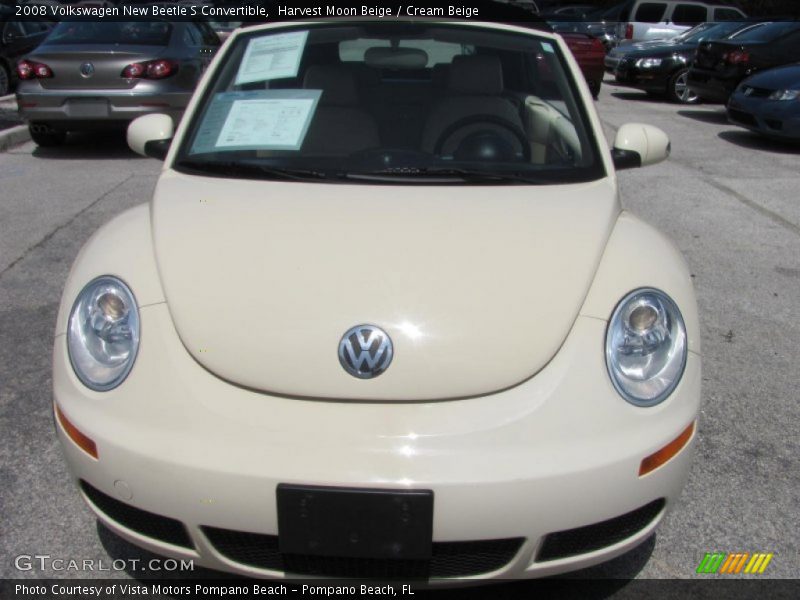 Harvest Moon Beige / Cream Beige 2008 Volkswagen New Beetle S Convertible