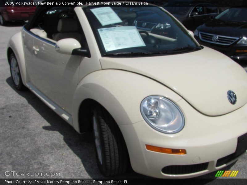 Harvest Moon Beige / Cream Beige 2008 Volkswagen New Beetle S Convertible