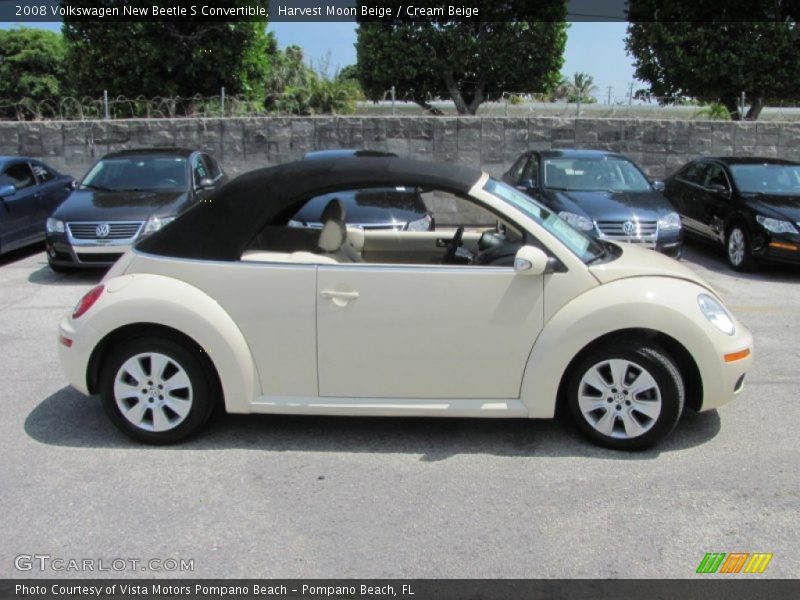 Harvest Moon Beige / Cream Beige 2008 Volkswagen New Beetle S Convertible