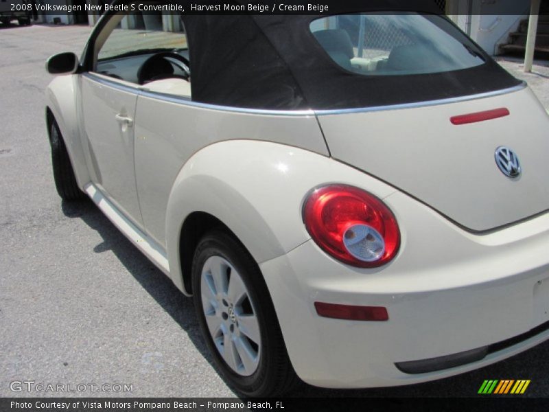Harvest Moon Beige / Cream Beige 2008 Volkswagen New Beetle S Convertible