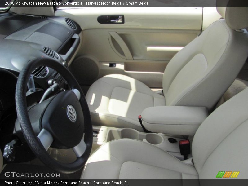 Harvest Moon Beige / Cream Beige 2008 Volkswagen New Beetle S Convertible