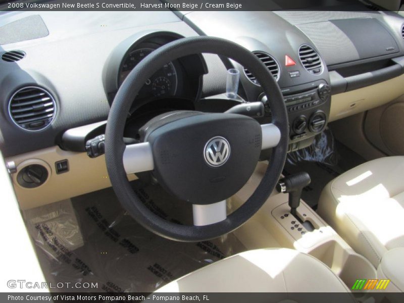 Harvest Moon Beige / Cream Beige 2008 Volkswagen New Beetle S Convertible