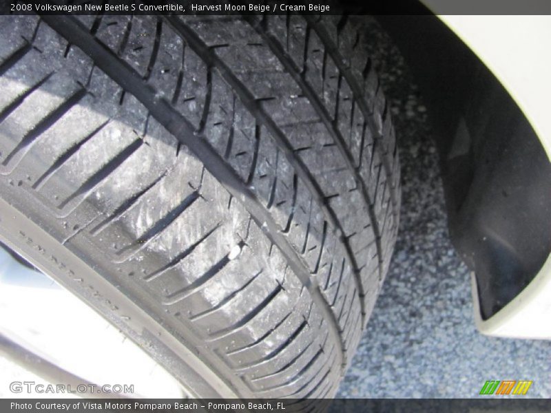 Harvest Moon Beige / Cream Beige 2008 Volkswagen New Beetle S Convertible