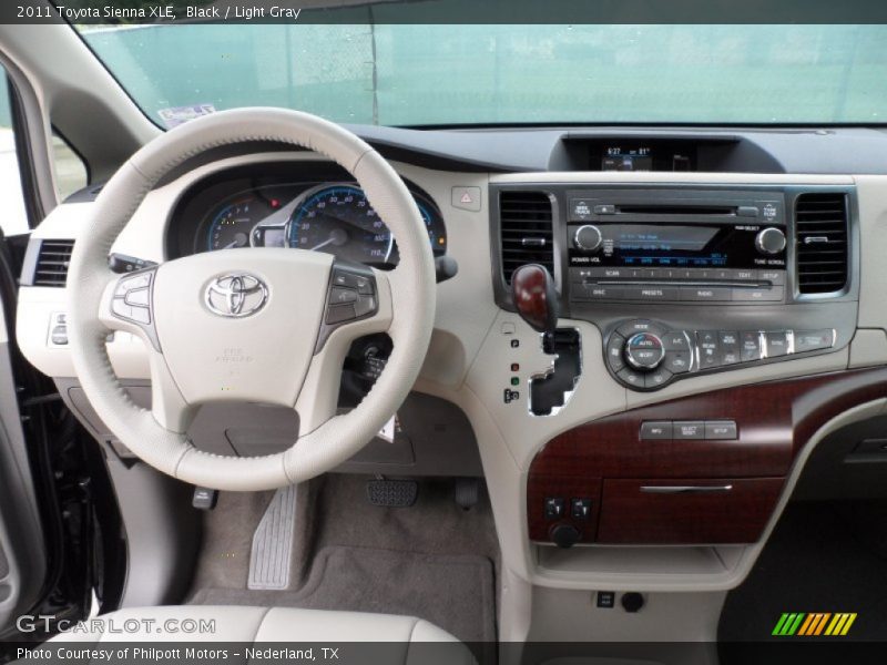 Black / Light Gray 2011 Toyota Sienna XLE