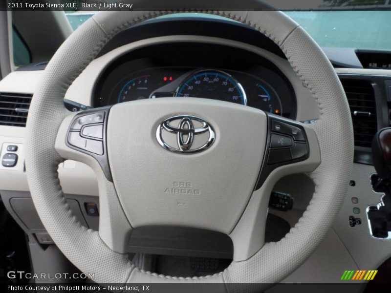 Black / Light Gray 2011 Toyota Sienna XLE