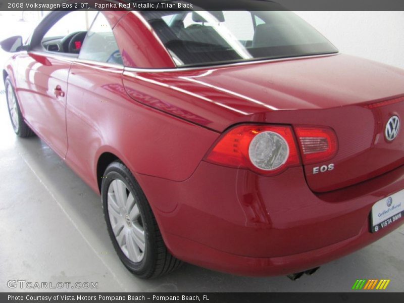 Paprika Red Metallic / Titan Black 2008 Volkswagen Eos 2.0T