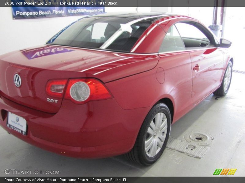 Paprika Red Metallic / Titan Black 2008 Volkswagen Eos 2.0T