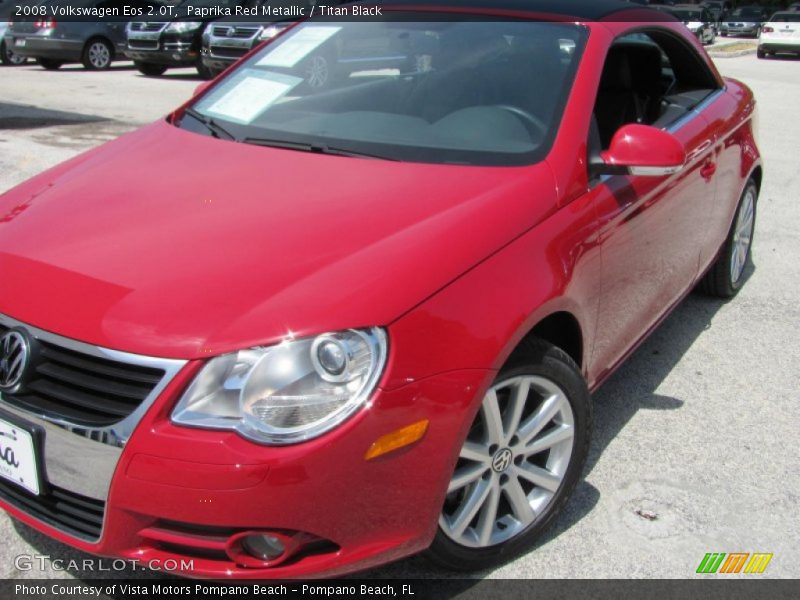 Paprika Red Metallic / Titan Black 2008 Volkswagen Eos 2.0T