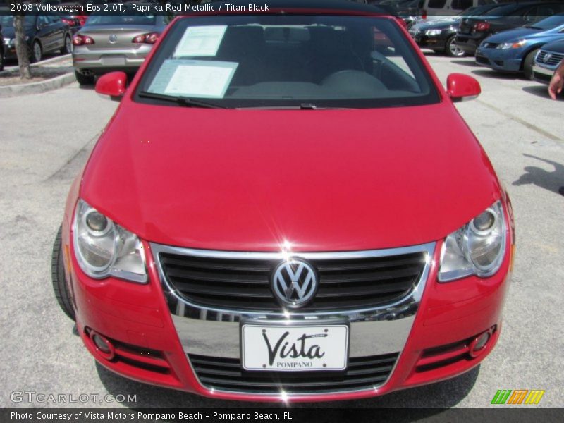 Paprika Red Metallic / Titan Black 2008 Volkswagen Eos 2.0T