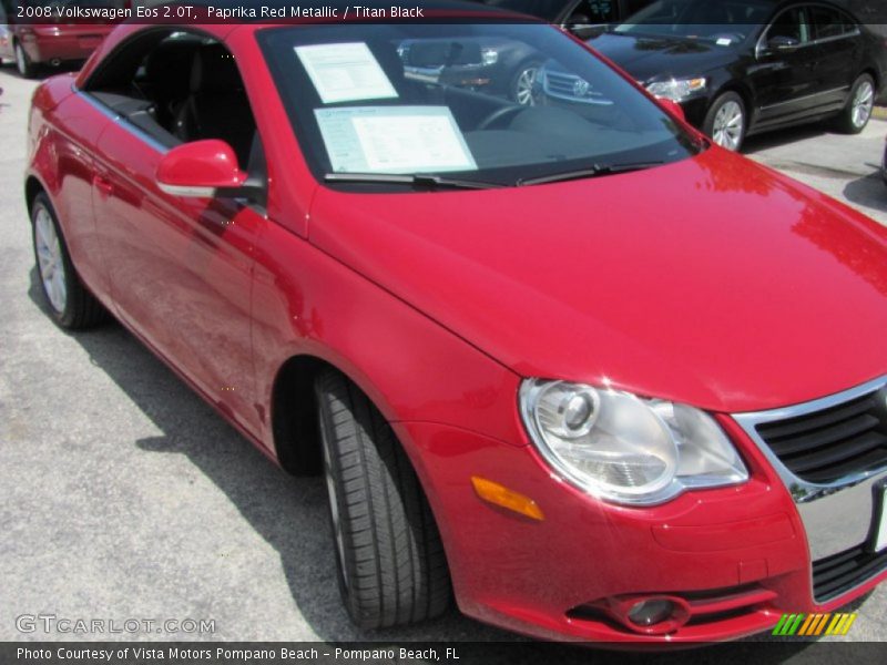 Paprika Red Metallic / Titan Black 2008 Volkswagen Eos 2.0T