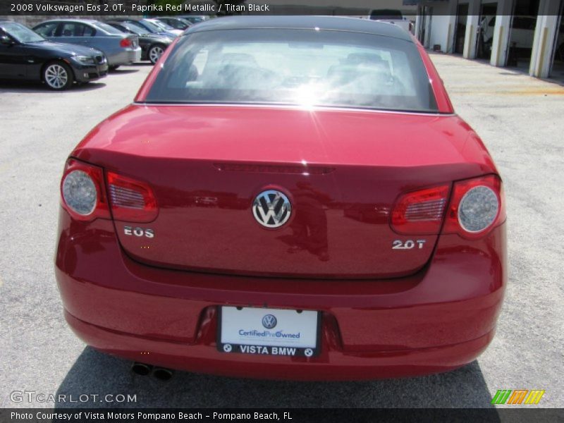 Paprika Red Metallic / Titan Black 2008 Volkswagen Eos 2.0T