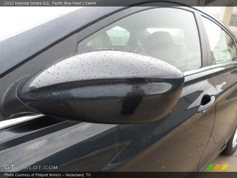 Pacific Blue Pearl / Camel 2012 Hyundai Sonata GLS