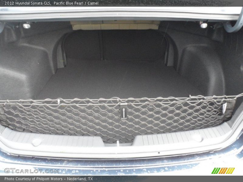 Pacific Blue Pearl / Camel 2012 Hyundai Sonata GLS
