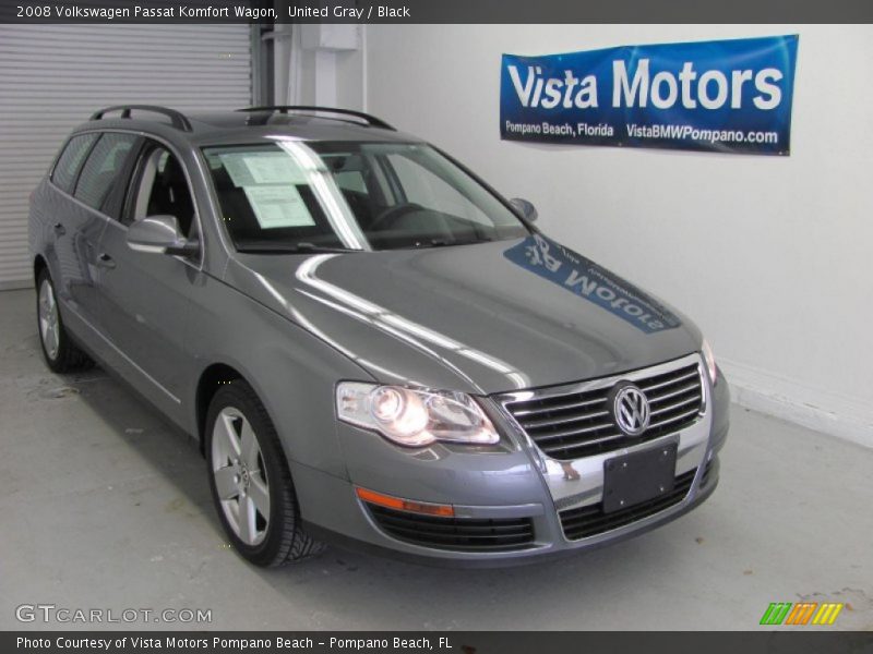 United Gray / Black 2008 Volkswagen Passat Komfort Wagon