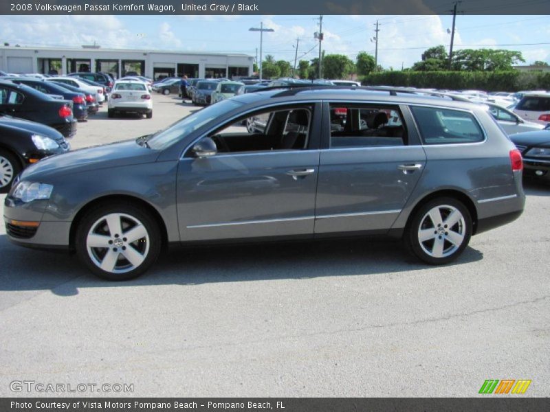 United Gray / Black 2008 Volkswagen Passat Komfort Wagon