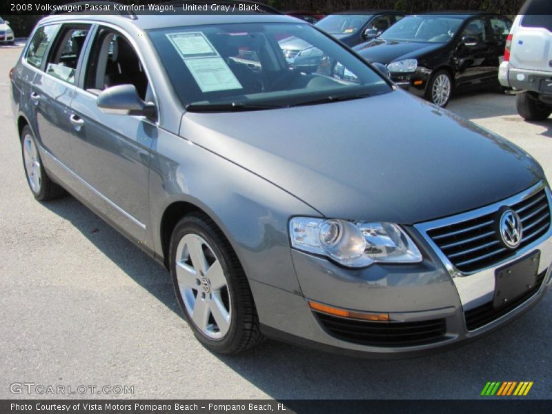 United Gray / Black 2008 Volkswagen Passat Komfort Wagon