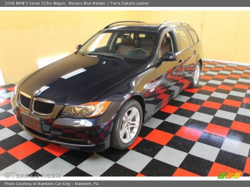 Monaco Blue Metallic / Terra Dakota Leather 2008 BMW 3 Series 328xi Wagon