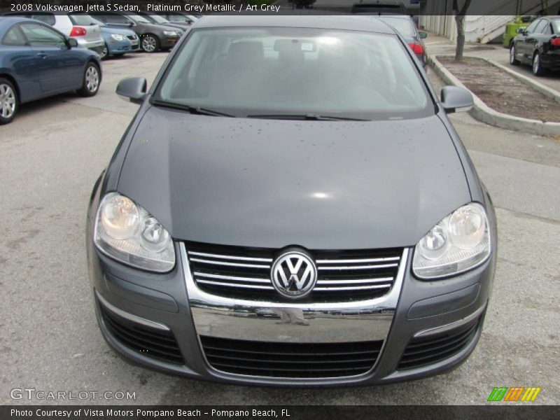 Platinum Grey Metallic / Art Grey 2008 Volkswagen Jetta S Sedan