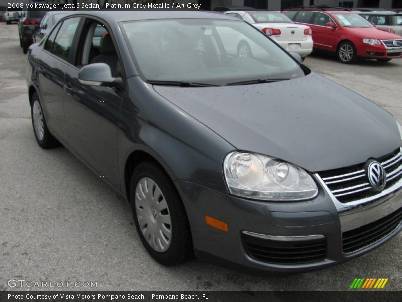 Platinum Grey Metallic / Art Grey 2008 Volkswagen Jetta S Sedan