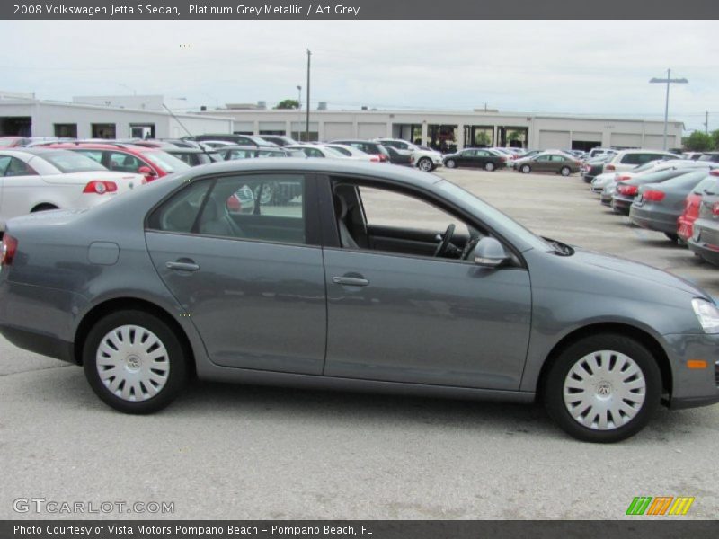 Platinum Grey Metallic / Art Grey 2008 Volkswagen Jetta S Sedan