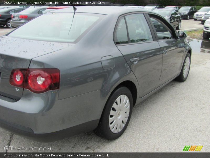 Platinum Grey Metallic / Art Grey 2008 Volkswagen Jetta S Sedan