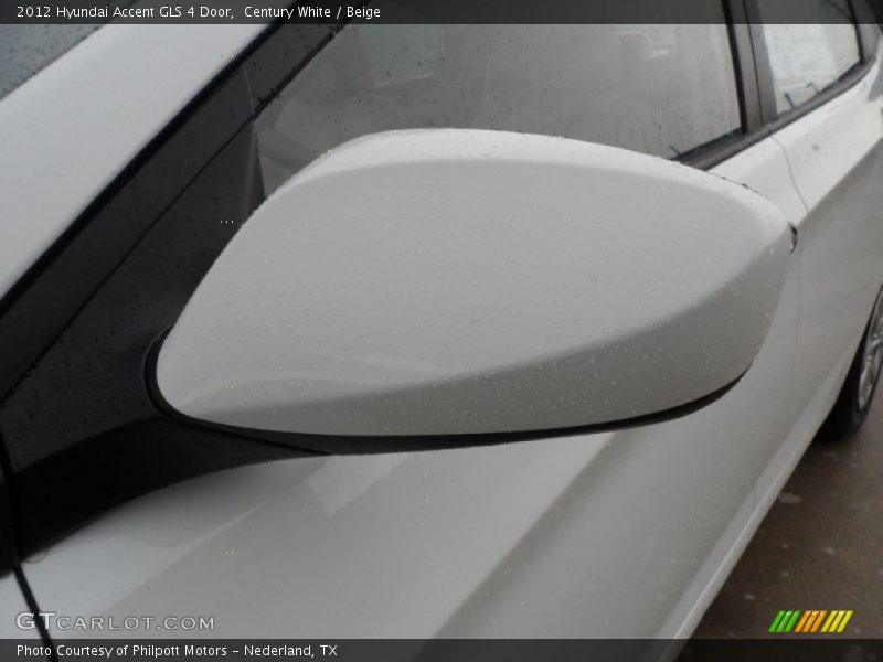 Century White / Beige 2012 Hyundai Accent GLS 4 Door