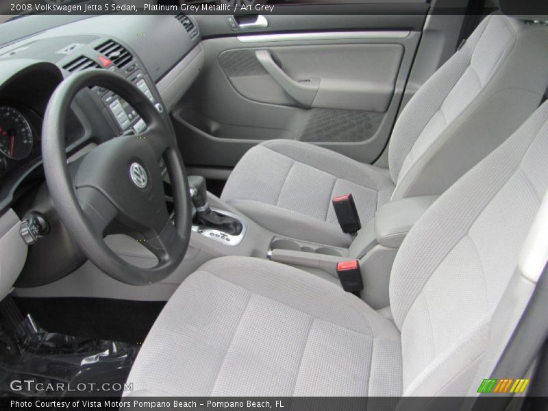 Platinum Grey Metallic / Art Grey 2008 Volkswagen Jetta S Sedan