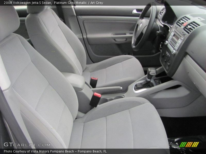 Platinum Grey Metallic / Art Grey 2008 Volkswagen Jetta S Sedan
