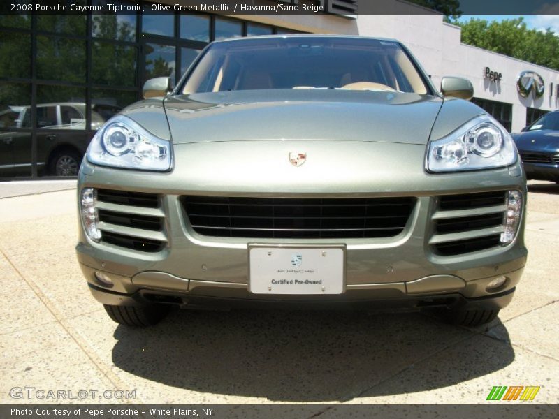 Olive Green Metallic / Havanna/Sand Beige 2008 Porsche Cayenne Tiptronic