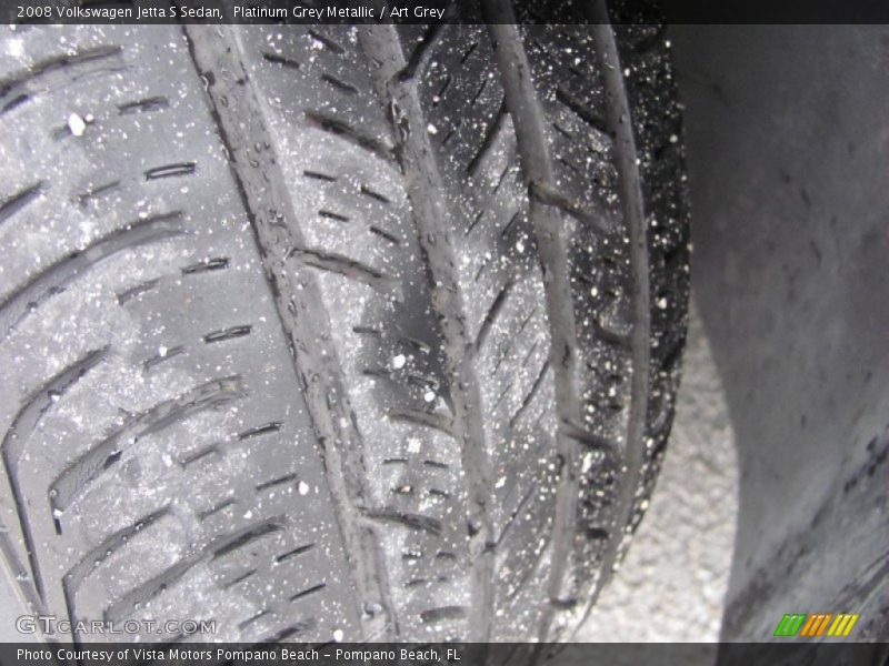 Platinum Grey Metallic / Art Grey 2008 Volkswagen Jetta S Sedan