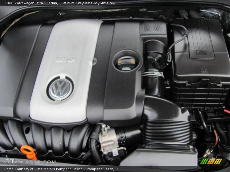 Platinum Grey Metallic / Art Grey 2008 Volkswagen Jetta S Sedan
