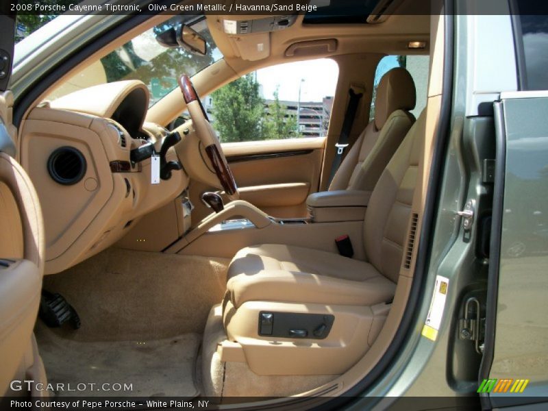 Olive Green Metallic / Havanna/Sand Beige 2008 Porsche Cayenne Tiptronic