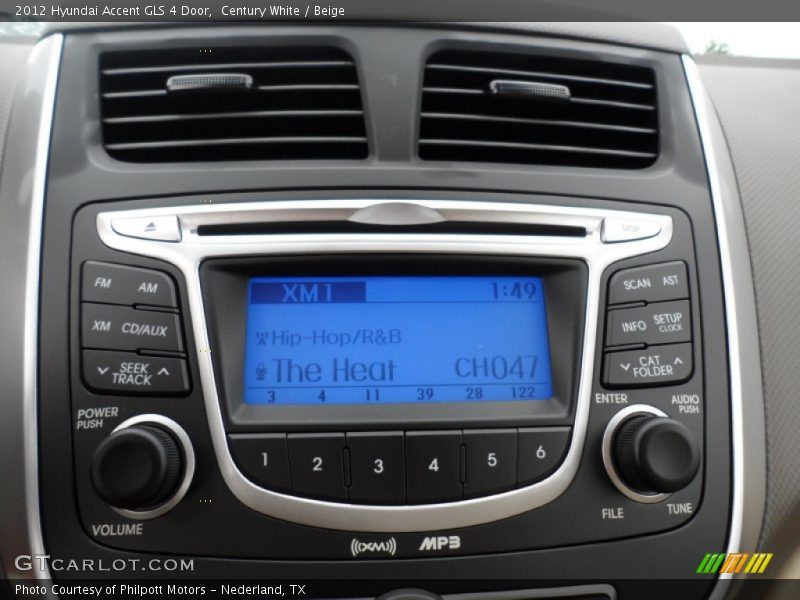 Century White / Beige 2012 Hyundai Accent GLS 4 Door