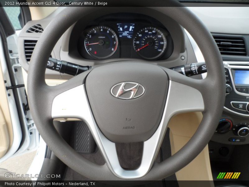  2012 Accent GLS 4 Door Steering Wheel