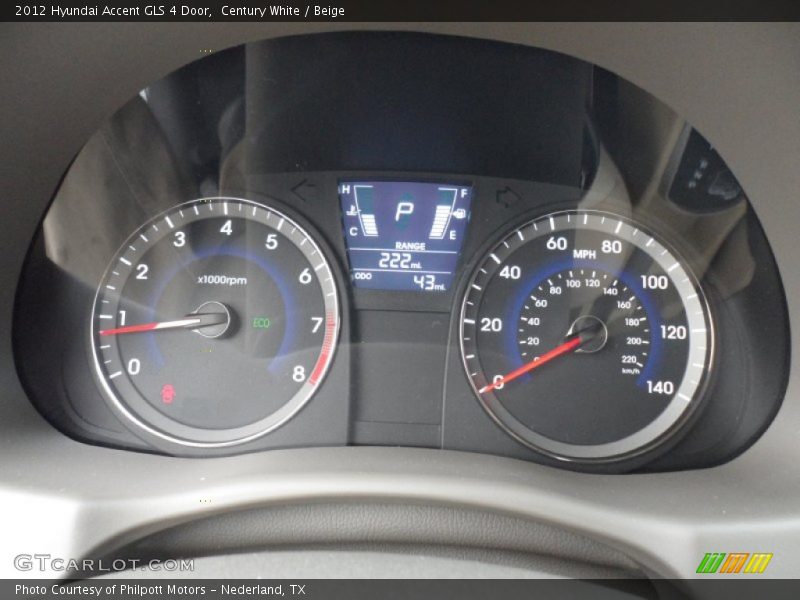  2012 Accent GLS 4 Door GLS 4 Door Gauges