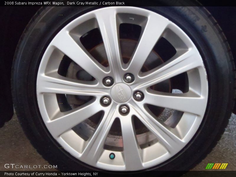 Dark Gray Metallic / Carbon Black 2008 Subaru Impreza WRX Wagon